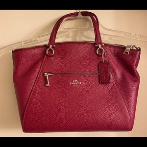Coach Prairie Satchel - Cherry Red